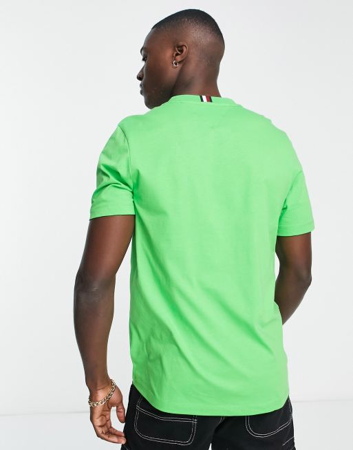 neon green tommy hilfiger t shirt