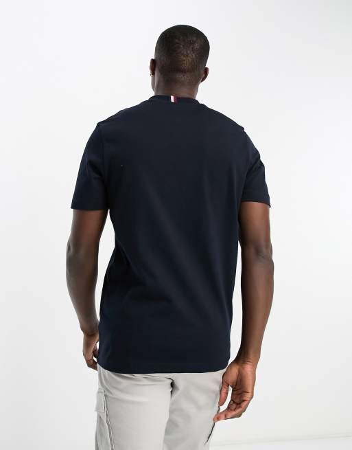 Tommy Hilfiger modern varsity logo cotton t-shirt in navy