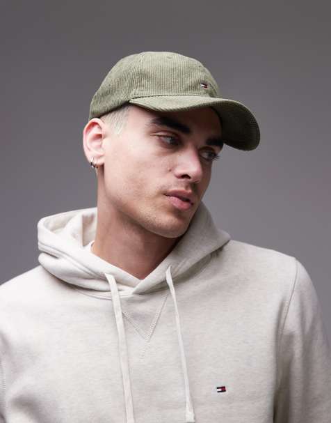 Tommy Hilfiger - Grøn kasket med flaglogo i fløjl - view 1