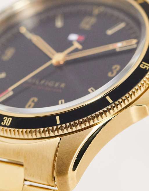 Tommy Hilfiger – Guldfärgad armbandsklocka med svart urtavla, 1791903, 2 av 4