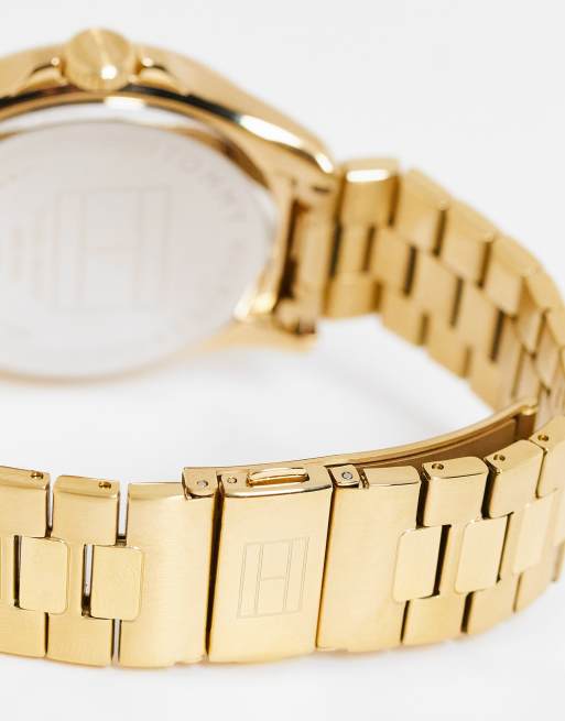 Tommy Hilfiger – Guldfärgad armbandsklocka med svart urtavla, 1791903, 3 av 4
