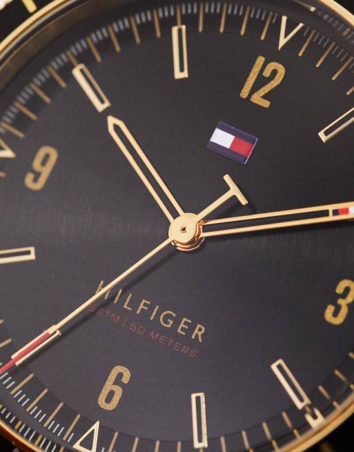 Tommy Hilfiger – Guldfärgad armbandsklocka med svart urtavla, 1791903, 4 av 4