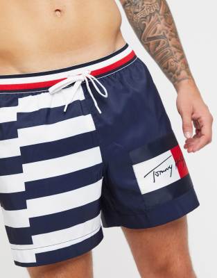 tommy hilfiger swim shorts navy