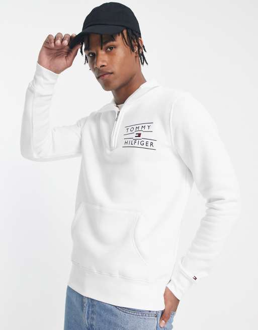 Half zip hoodie tommy hilfiger sale