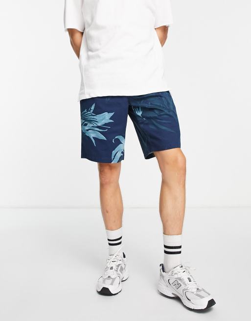 Tommy Hilfiger harlem palm print co-ord chino shorts in navy