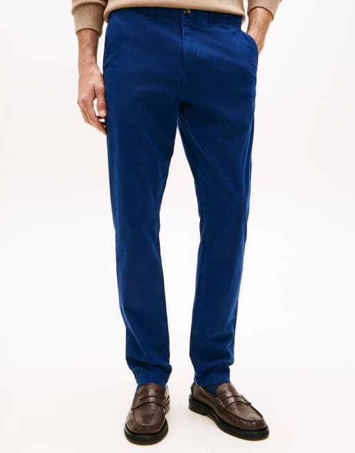 Tommy Hilfiger Harlem pantalon fuselé délavé bleu marine preppy, 2 de 5