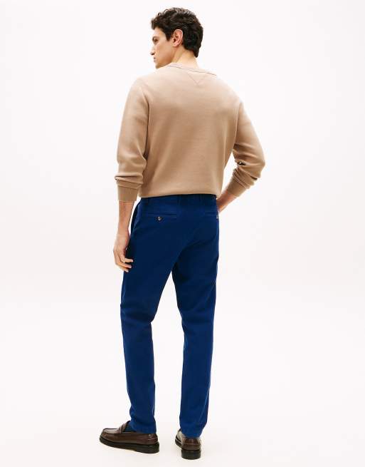 Tommy Hilfiger Harlem pantalon fuselé délavé bleu marine preppy, 4 de 5