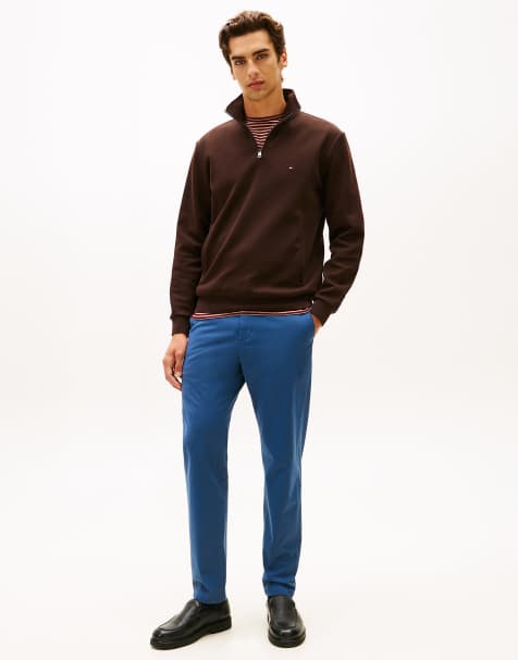 Tommy Hilfiger – Harlem – Twill-Chinos in Dunkelblau mit schmal zulaufendem Bein - view 1