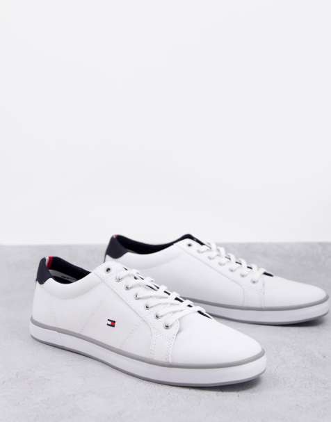 Tommy Hilfiger harlow canvas trainers in white - view 1
