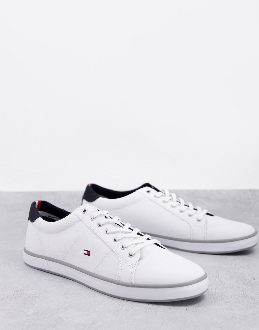 Tommy Hilfiger harlow canvas trainers in white