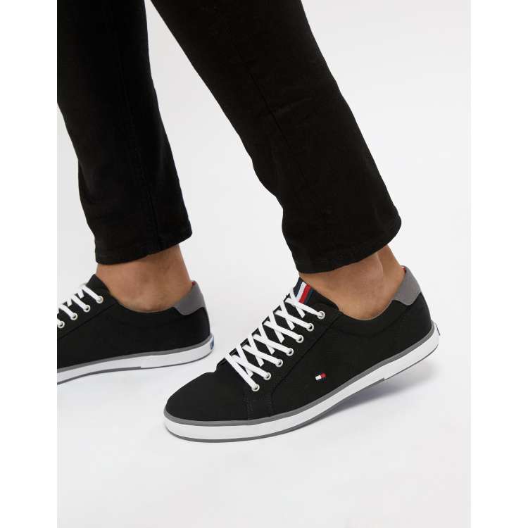 erklære Bank rookie Tommy Hilfiger Harlow Lace Up Canvas Sneakers in Black | ASOS