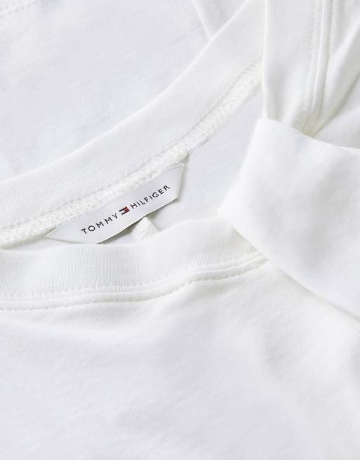 Tommy Hilfiger haut sans manches en jersey texturé à nœud, écru, 6 de 6