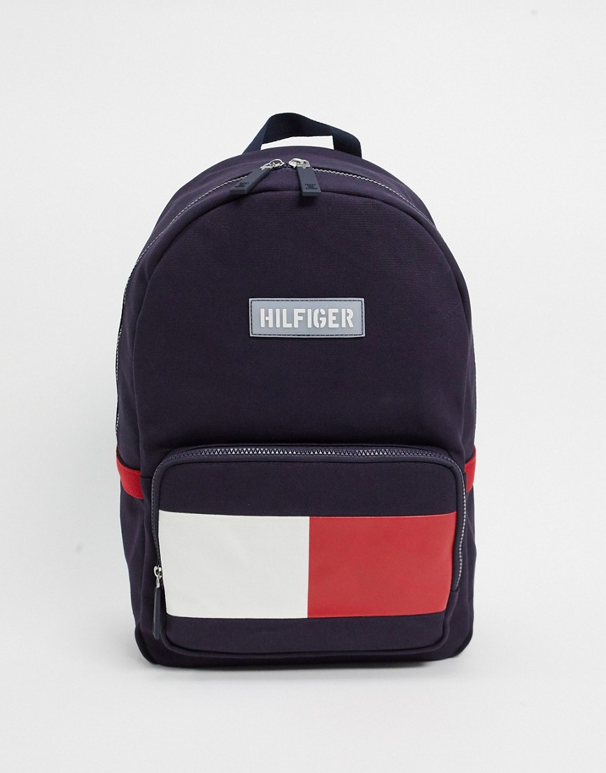 Tommy Hilfiger hayes canvas flag backpack-Navy