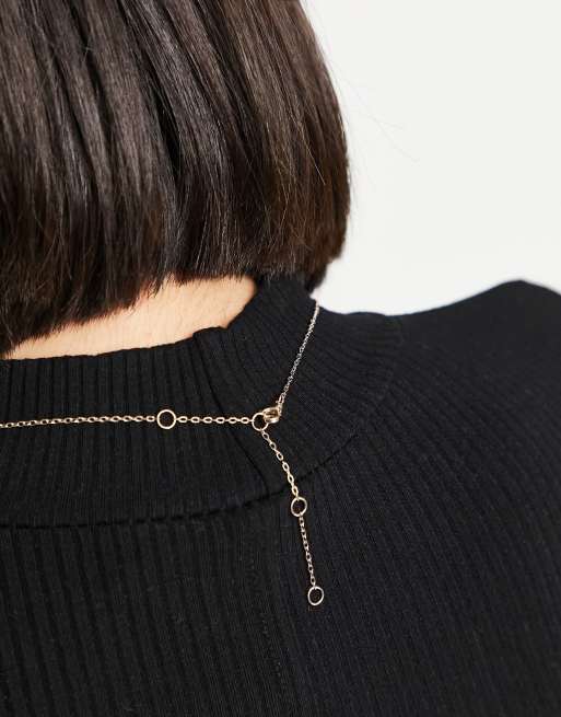 Tommy Hilfiger heart charm necklace in rose gold tone , 2 of 4
