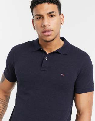Tommy Hilfiger heather slim fit polo shirt - ASOS Price Checker