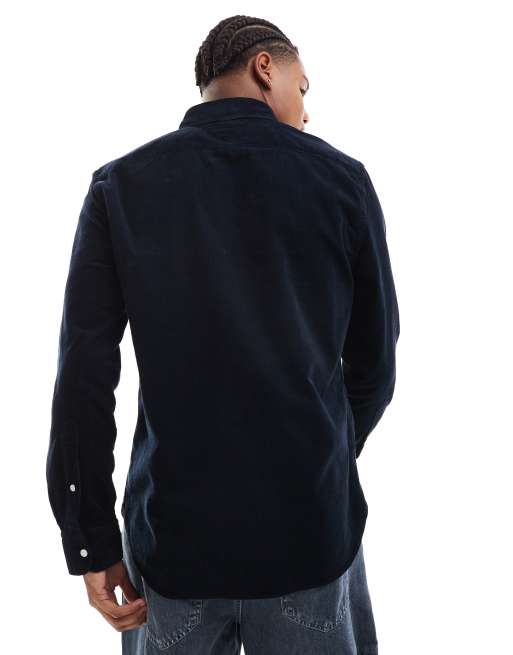 Tommy Hilfiger – Hemd aus Cord in Marineblau, 4 von 4