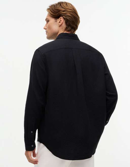 Tommy Hilfiger Hemd in lockerer Passform aus weich strukturiertem Stoff in Schwarz, 4 von 6