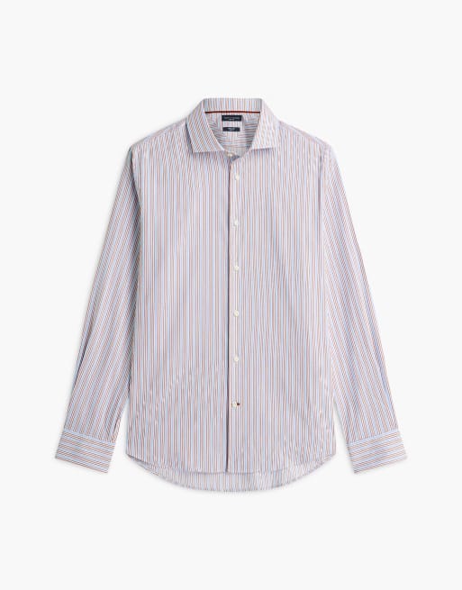 Tommy Hilfiger Hemd mit New York-Label, Slim Fit und Flex-Kragen in Mehrfarbig, 5 von 6