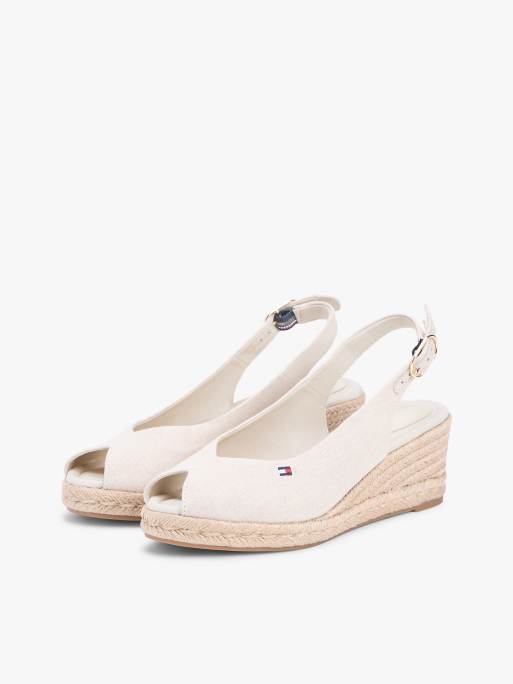 Tommy Hilfiger – Hemp – Espadrilles in Beige mit Fersenriemen und Keilabsatz, 2 von 6