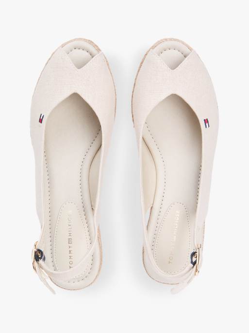 Tommy Hilfiger – Hemp – Espadrilles in Beige mit Fersenriemen und Keilabsatz, 3 von 6