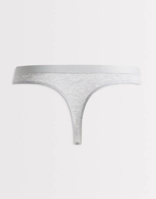 Tommy Hilfiger Heritage 5 pack thongs in black/white/gray , 3 of 3