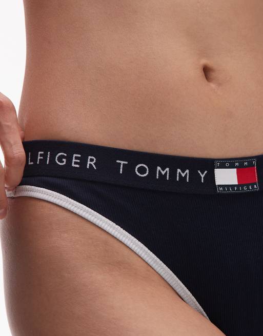 Tommy Hilfiger - Heritage - Bas de bikini - Bleu marine, 3 de 4
