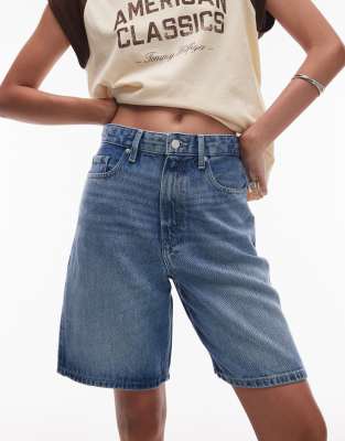 Tommy Hilfiger - Heritage - Bermuda droit en jean - Bleu foncé - view 1