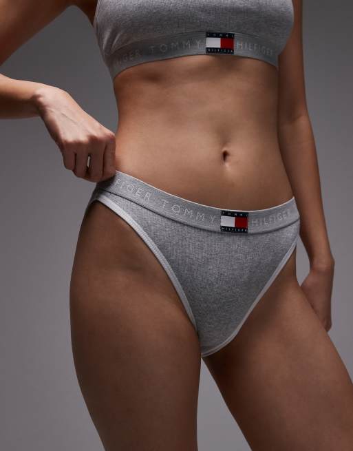 Tommy Hilfiger Heritage bikini briefs in grey, 3 of 4