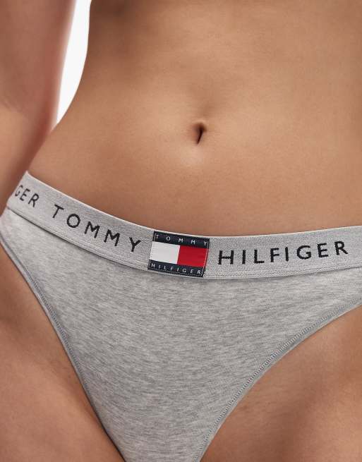 Tommy Hilfiger heritage bikini briefs in light gray heather