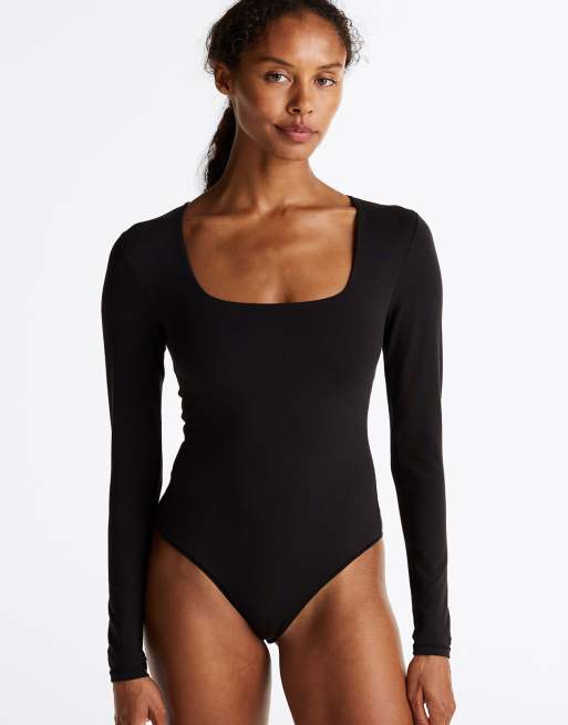 Tommy Hilfiger - Heritage - Body à manches longues - Noir