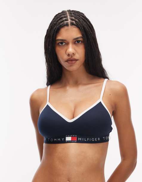 Tommy Hilfiger Heritage bralette in navy - view 1
