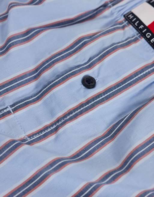 Tommy Hilfiger heritage confezione da 3 boxer in tessuto a righe rosse/bianche/blu, 2 di 3
