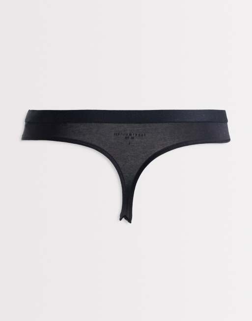 Tommy Hilfiger - Heritage - Confezione da 5 perizomi nero/bianco/grigio, 3 di 3
