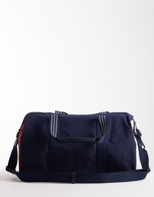 Tommy Hilfiger heritage crest duffel bag in navy | ASOS display picture 1
