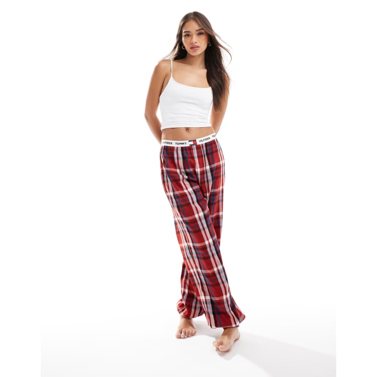 Tommy Hilfiger Heritage Flannel Cuffed Pyjama Bottoms in Multi ASOS