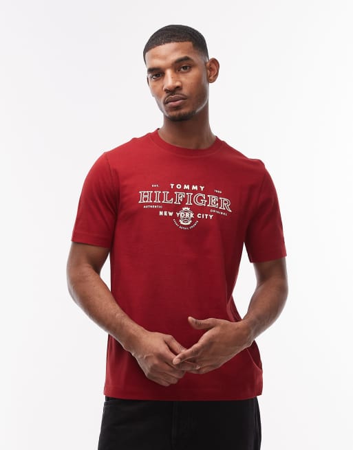 Tommy Hilfiger heritage graphic T-shirt in red