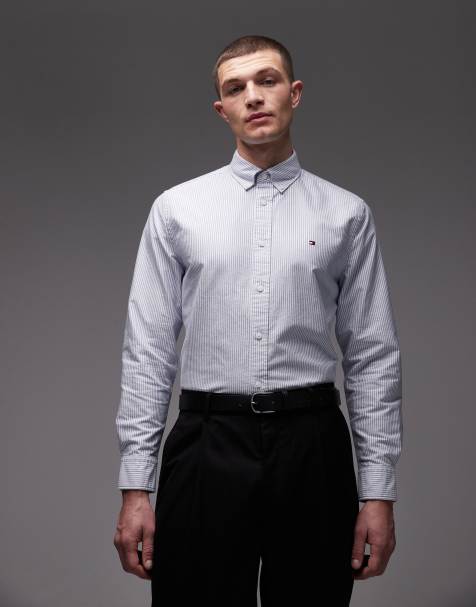 Tommy Hilfiger heritage long sleeve oxford shirt in light blue - view 1