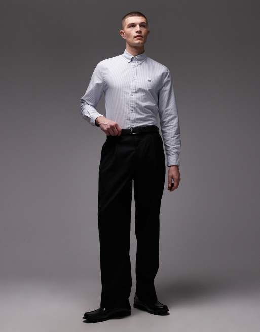 Tommy Hilfiger heritage long sleeve oxford shirt in light blue , 2 of 5