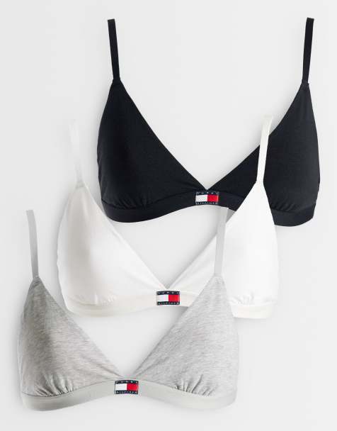 Tommy Hilfiger - Heritage - Lot de 3 brassières - Noir/gris/blanc - view 1