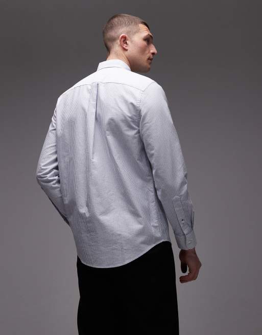 Tommy Hilfiger heritage Oxford long sleeve shirt in light blue , 3 of 5