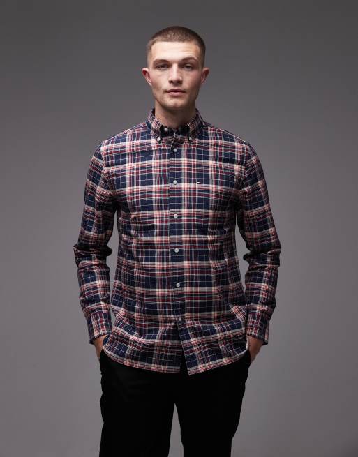 Tommy Hilfiger heritage oxford shirt in multi plaid