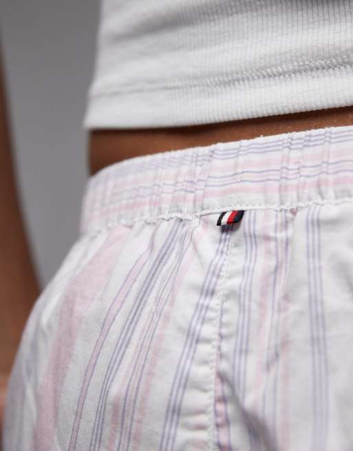 Tommy Hilfiger - Heritage - Pantalones de pijama a rayas rosas de popelina, 5 de 5