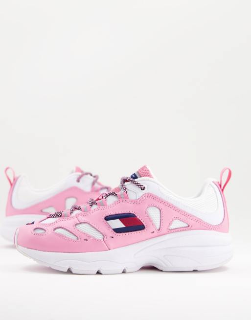 Tommy hilfiger pink trainers 2025