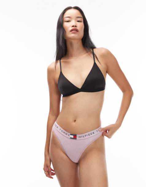 Tommy Hilfiger – Heritage – Rosa, melerade trosor i bikinistil - view 1