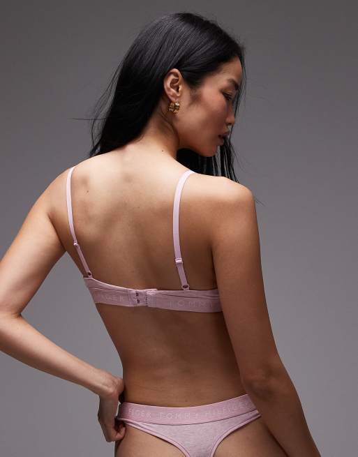 Tommy Hilfiger – Heritage – Rosa trekantsbehå, 4 av 4