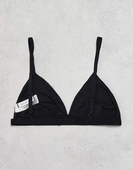 Tommy Hilfiger – Heritage – Svart/vit/grå trekantsbehå, 3-pack, 2 av 3