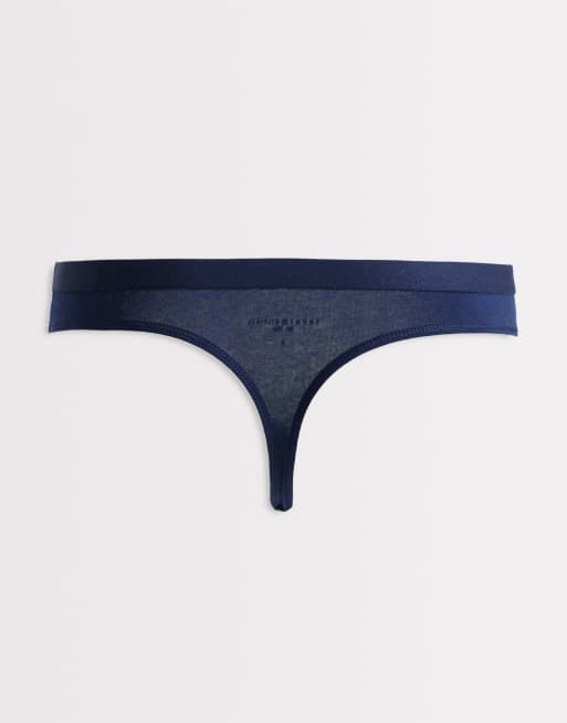 Tommy Hilfiger – Heritage – Svarta/blå/rosa stringtrosor, 5-pack, 3 av 3