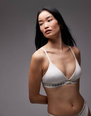 Tommy Hilfiger Heritage Triangle Bra In White