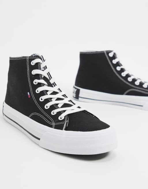 Tommy hilfiger high on sale top trainers