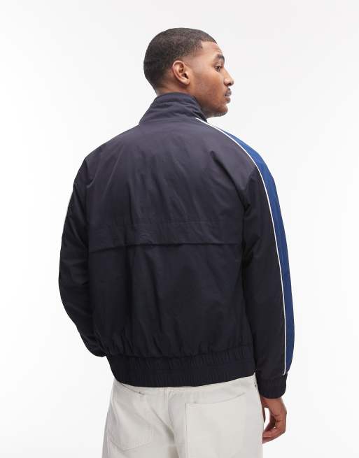 Tommy Hilfiger high collar windbreaker jacket in navy, 3 of 5